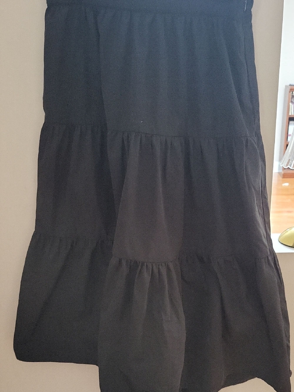 Sans Souci Black Tiered A-Line Skirt